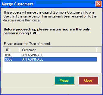 merge Customer confirmation